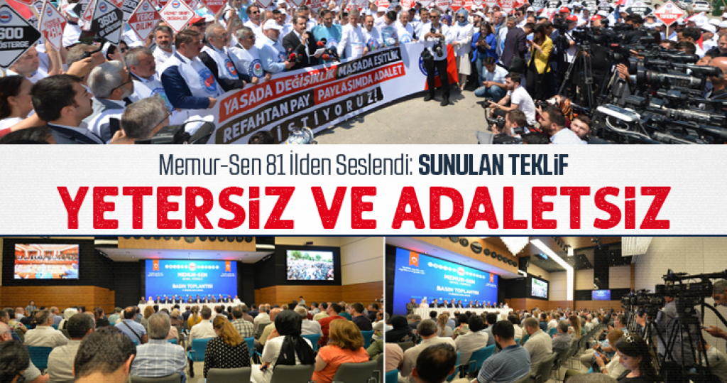 “Sunulan Teklif Yetersiz ve Adaletsiz”