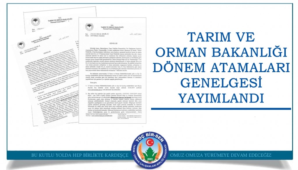 DÖNEM ATAMALARI GENELGESİ YAYIMLANDI