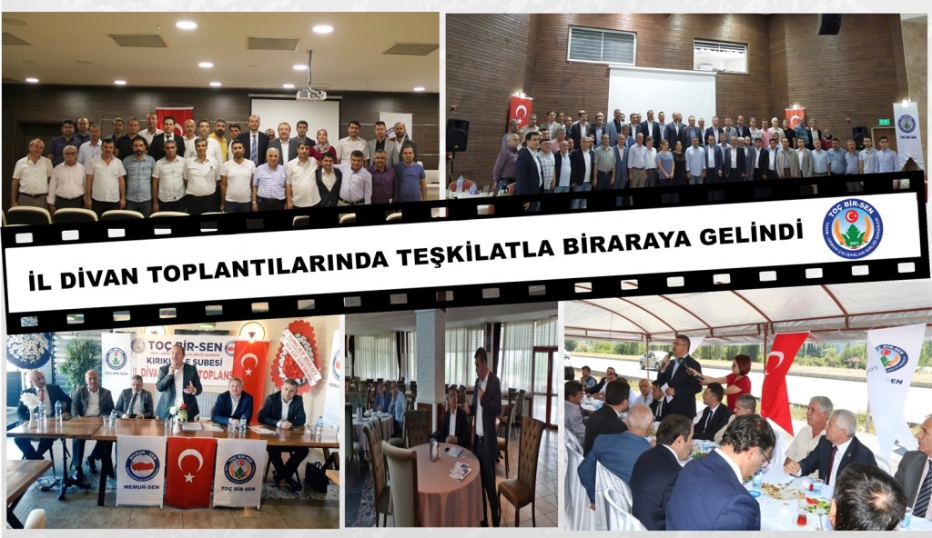İL DİVAN TOPLANTILARINDA TEŞKİLATLA BİR ARAYA GELİNDİ