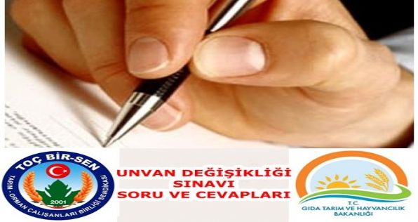 Unvan Değişikliği Sınavı Soru ve Cevap Anahtarı Yayınlandı