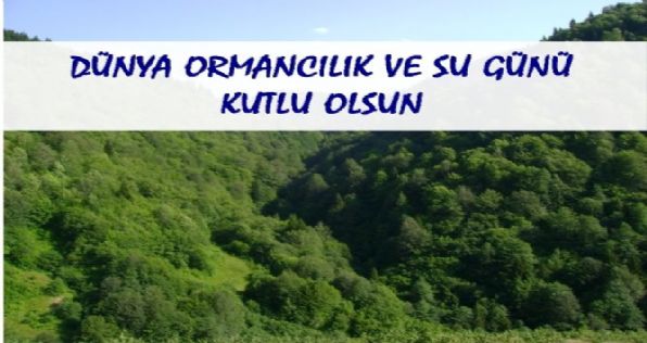 Dünya Ormancılık ve Dünya Su Günü Kutlu Olsun