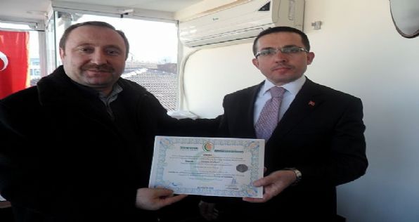 GİMDES SERTİFİKASI,  KURSİYERLERE TÖRENLE VERİLDİ