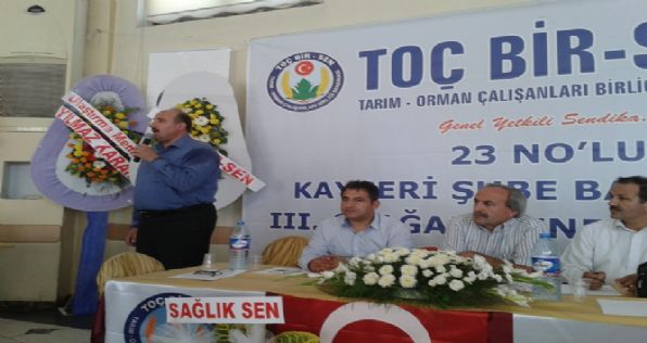 Kayseri Şube Başkanlığının 3. Olağan Genel Kurulu Yapıldı