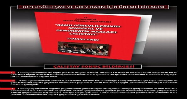 Kamu Görevlilerinin Sendikal ve Demokratik Hakları Çalıştayı Tamamlandı