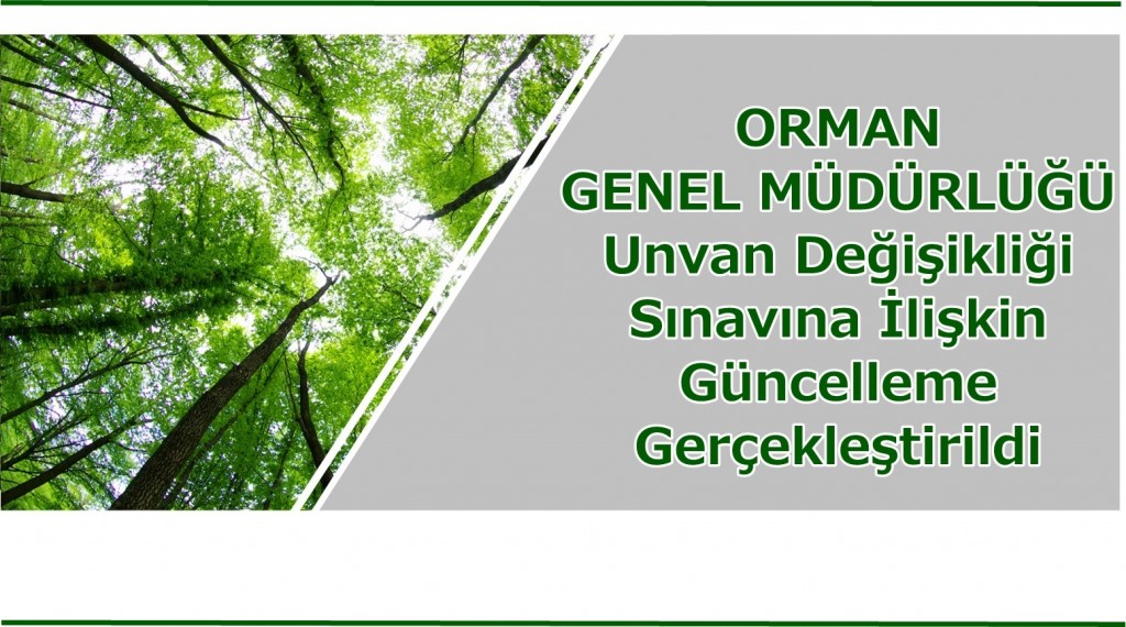 OGM Unvan Değişikliği Sınavına İlişkin Güncelleme Gerçekleştirildi
