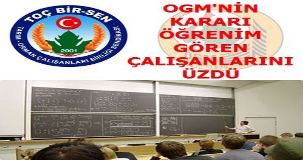 OGMnin Kararı Üzdü