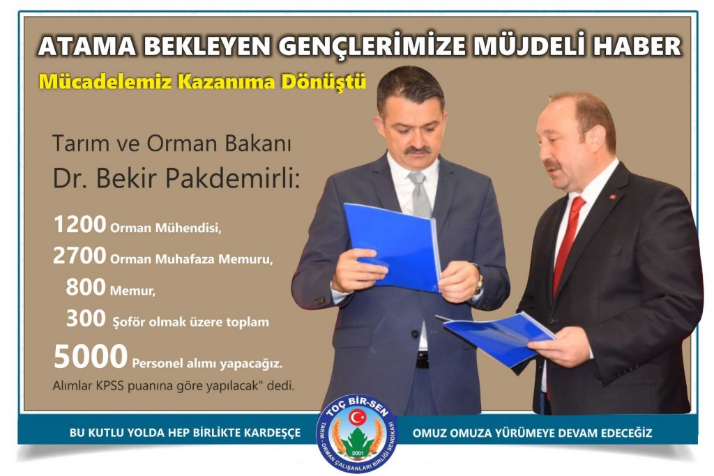 ATAMA BEKLEYEN GENÇLERİMİZE MÜJDE