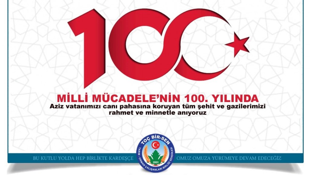 Milli Mücadelenin 100. Yılında Tüm Şehit ve Gazilerimizi, Rahmetle ve Minnetle Anıyoruz