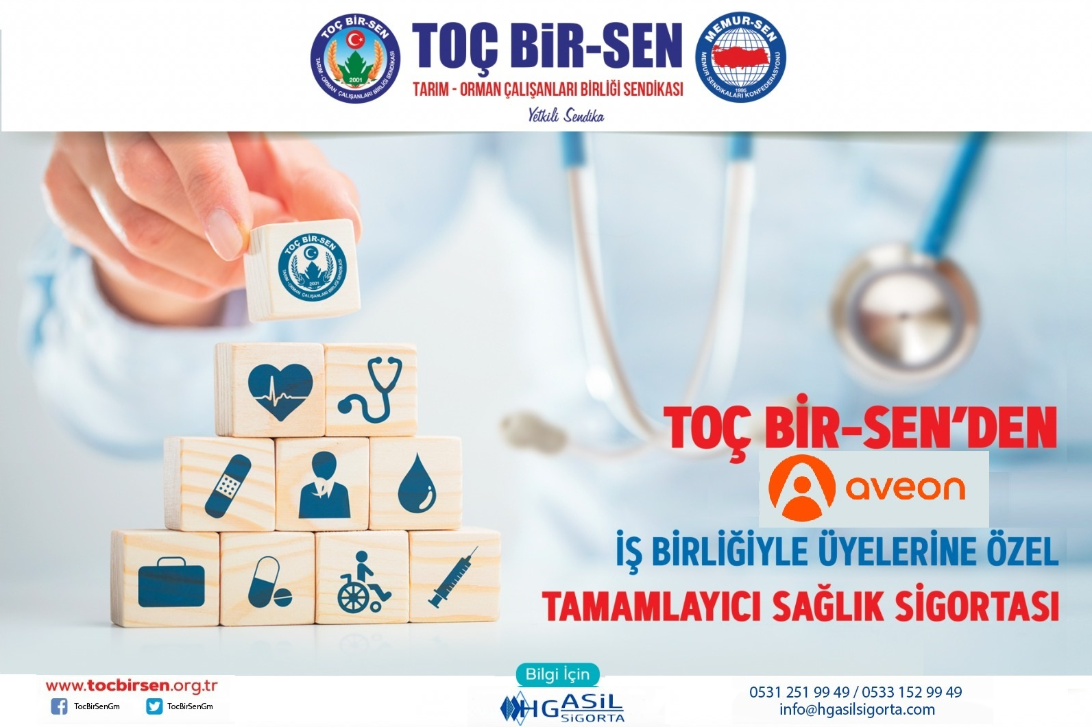 TOÇ BİR-SEN'DEN TAMAMLAYICI SAĞLIK SİGORTASI