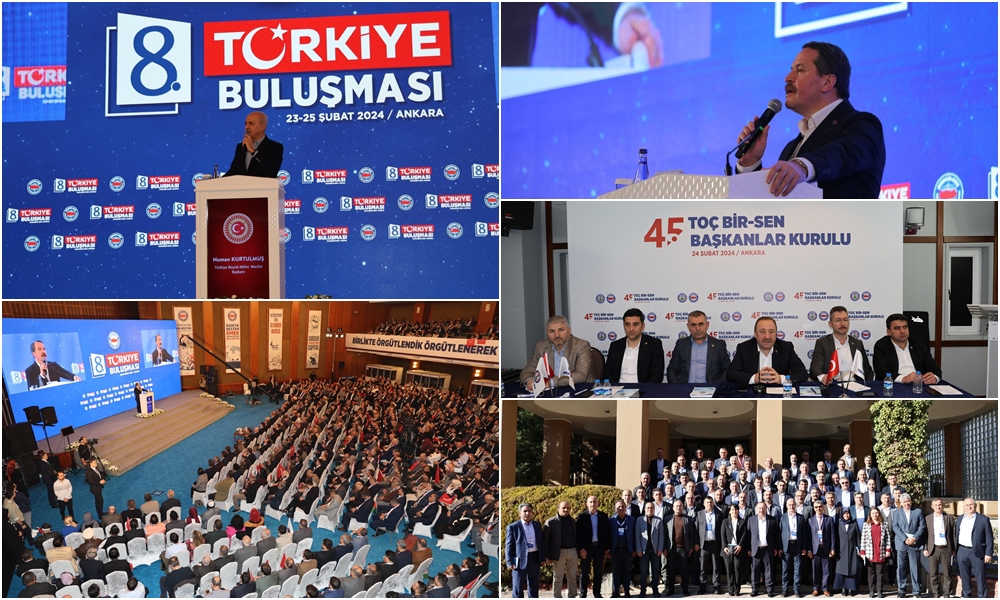 Memur-Sen 8. Türkiye Buluşması ve Toç Bir-Sen 45. Başkanlar Kurulu Toplantısı Gerçekleştirildi