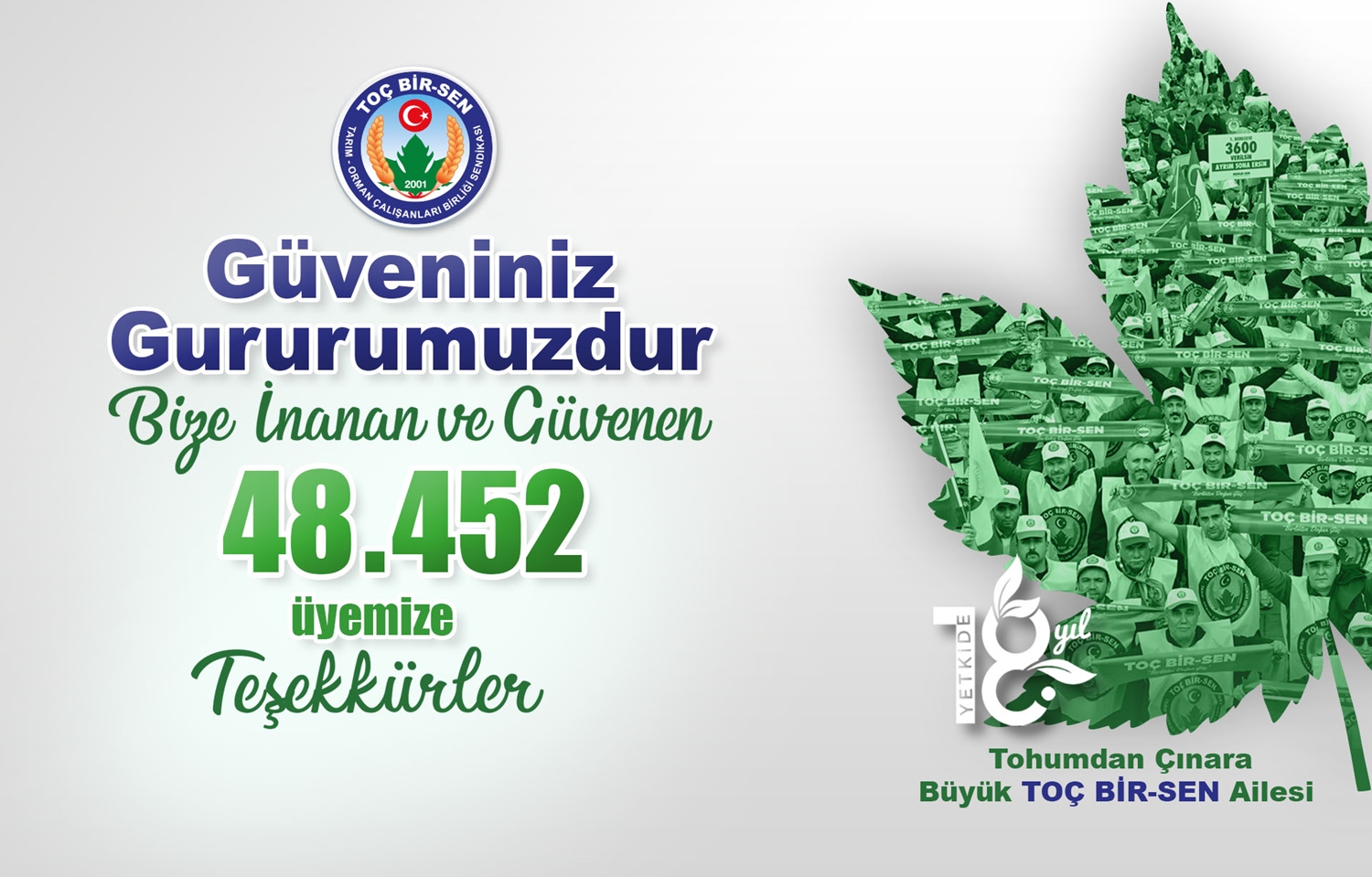 81 İLDE YETKİ YİNE TOÇ BİR-SEN’DE
