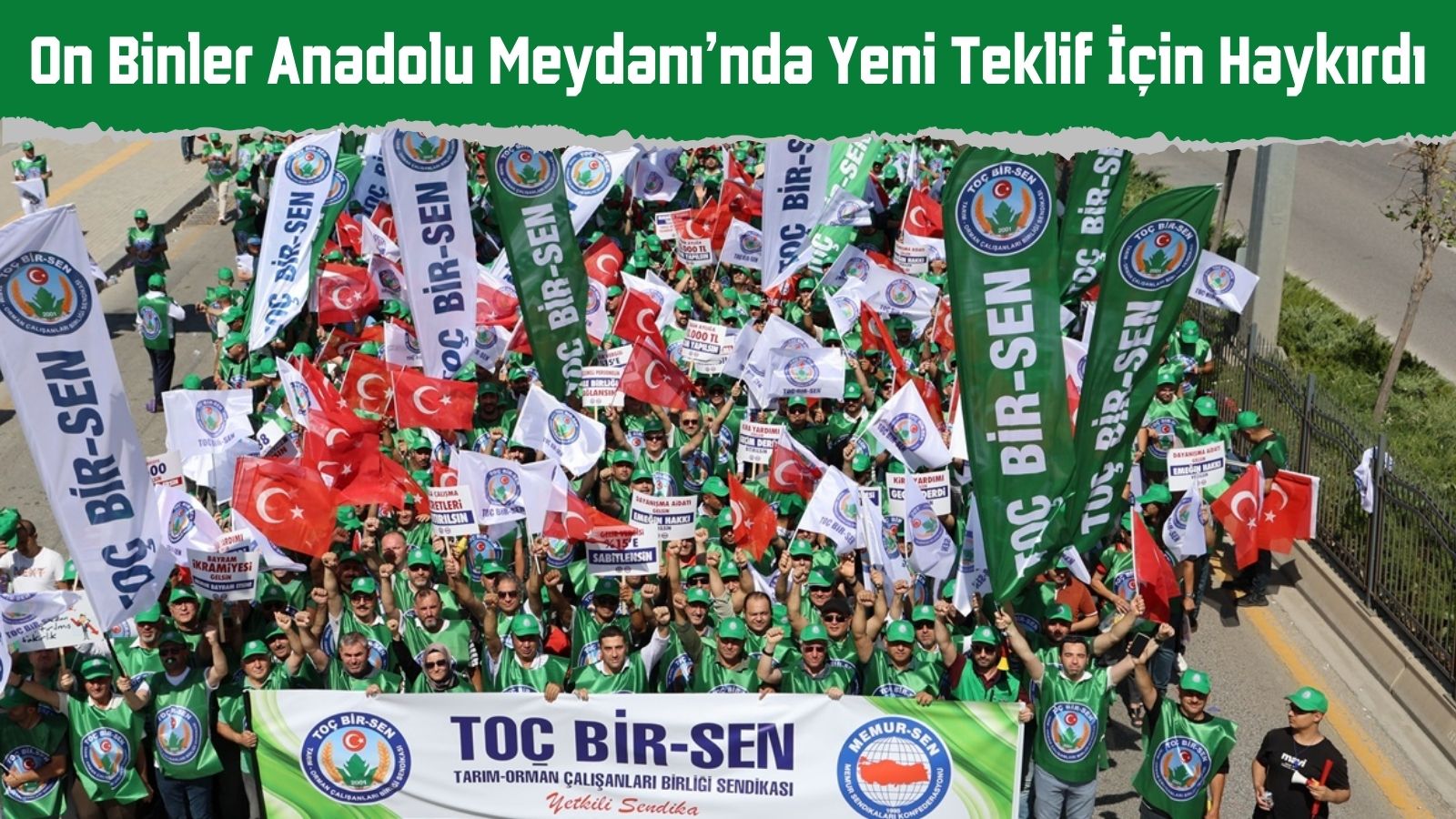 On Binler Anadolu Meydanı’nda Yeni Teklif İçin Haykırdı
