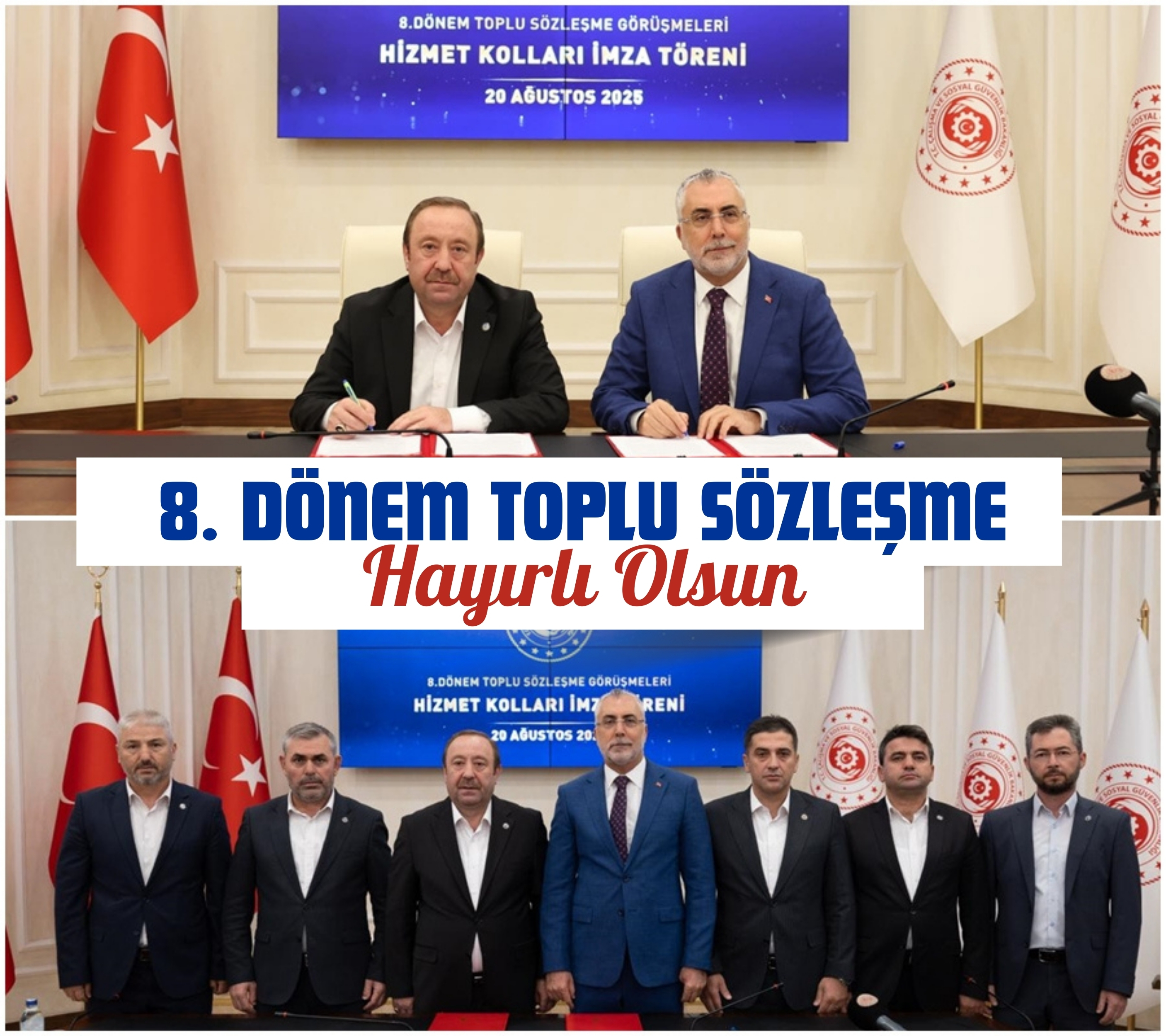 8. Dönem Toplu Sözleşme Kazanımlarımız Hayırlı Olsun