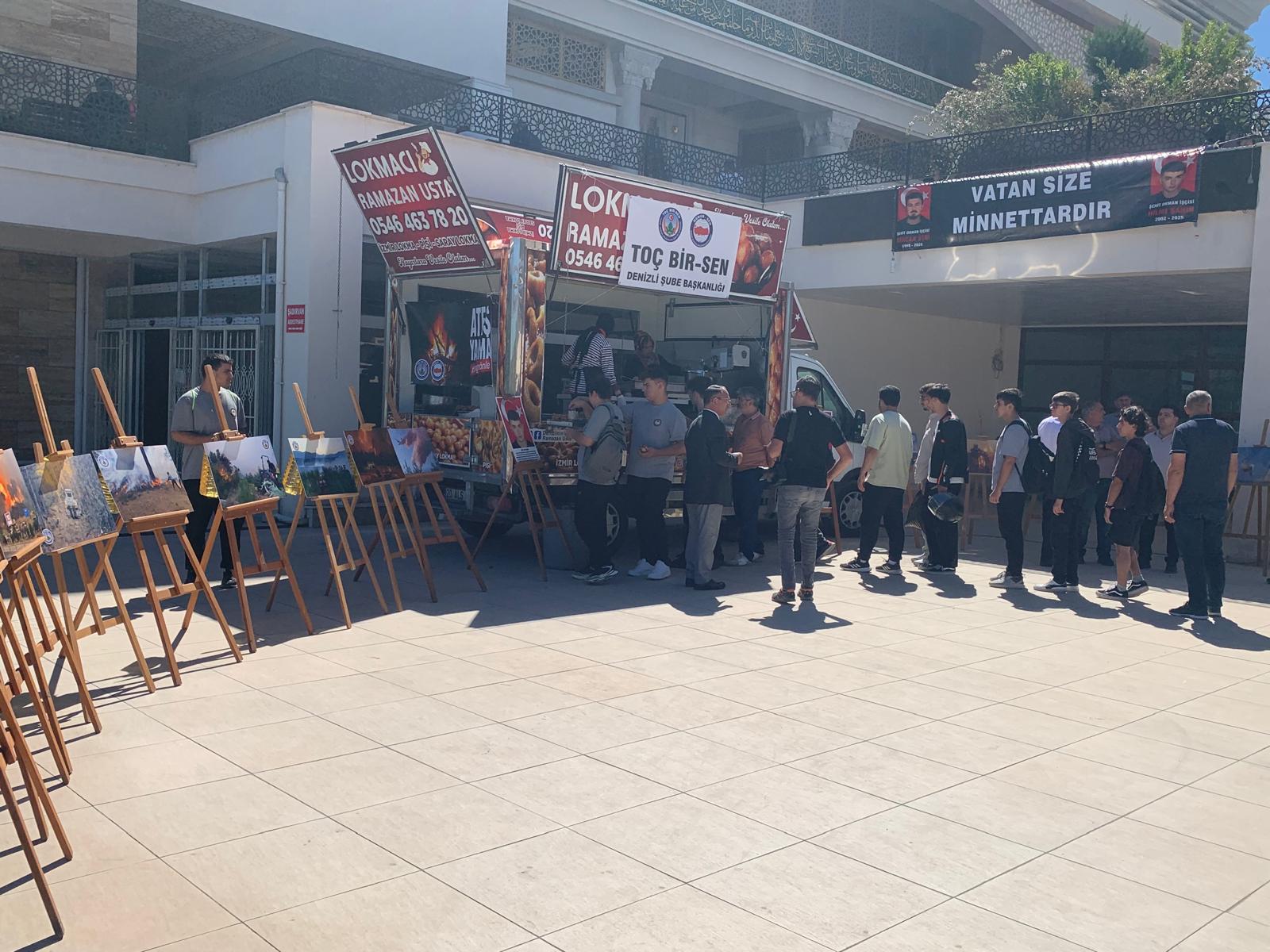 Denizli Şube Başkanlığı Orman Yangınında Şehit Olanları Dualarla Yad Etti 